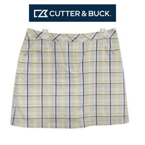 ANNIKA Cutter & Buck Plaid Athletic Golf Skort